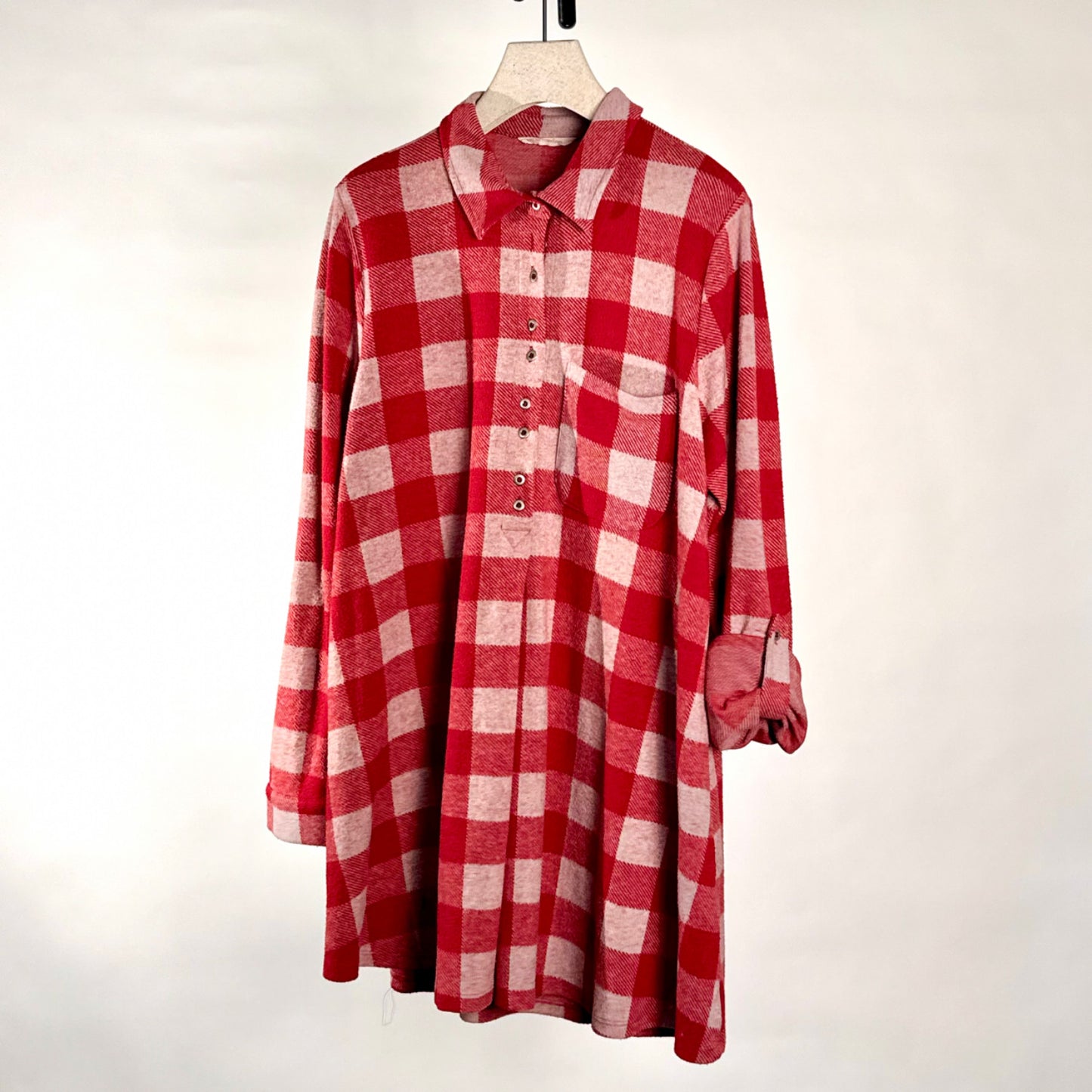 Soft Surroundings Oversized 4-Way Stretch Women's Flannel